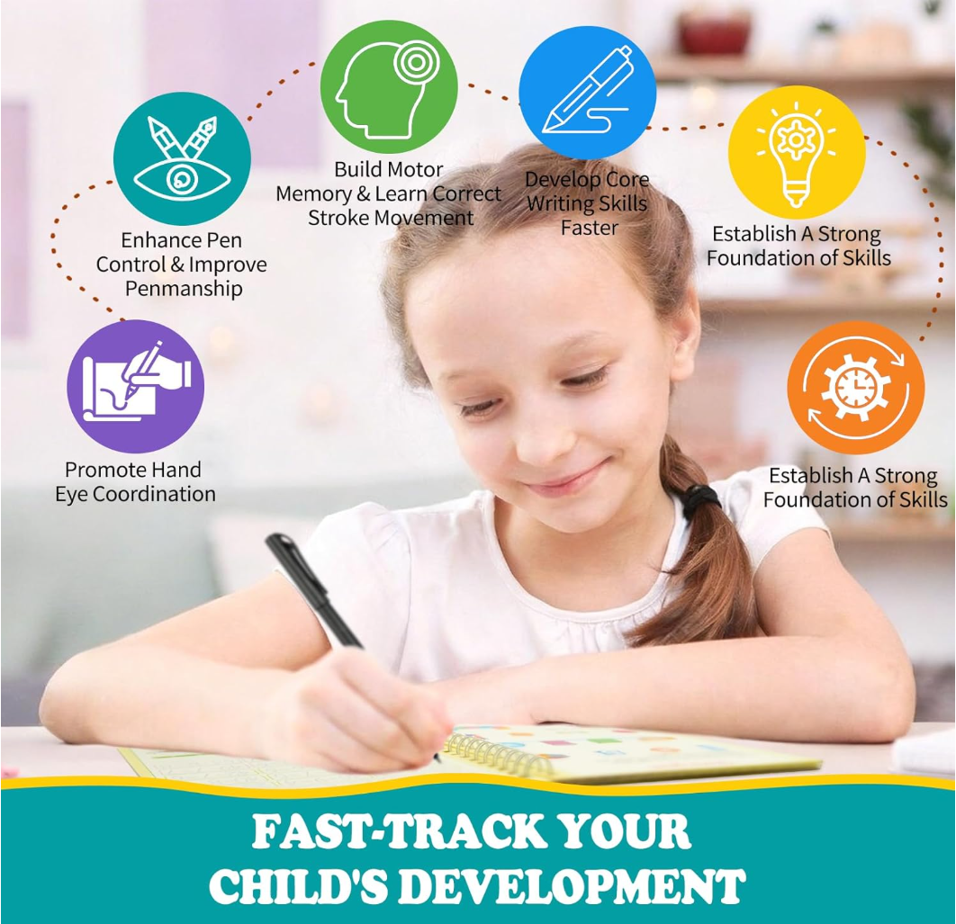 Magic Grooved Handwriting Practice Books