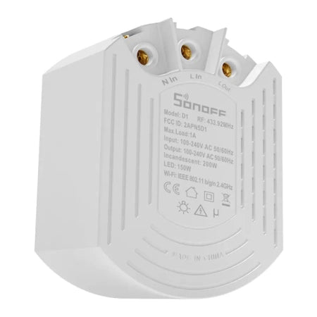 Sonoff D1 smart dimmer switch with RM433R2 remote control